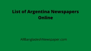 List of Argentina Newspapers Online