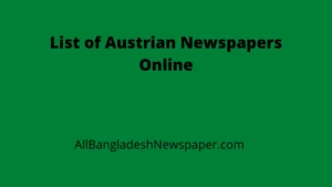 List of Austrian Newspapers Online