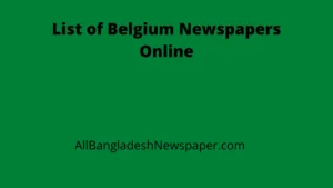 List of Belgium Newspapers Online