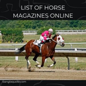 List of Horse Magazines Online